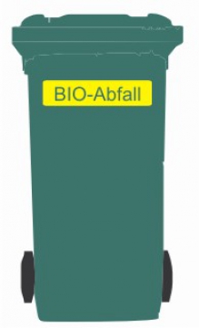 Mülltonnenaufkleber Bio - Abfall