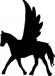 Pferd mit Flügeln part two - Wandaufkleber