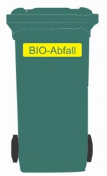 Mülltonnenaufkleber - BIO - Abfall