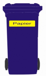 Mülltonnenaufkleber - Papier